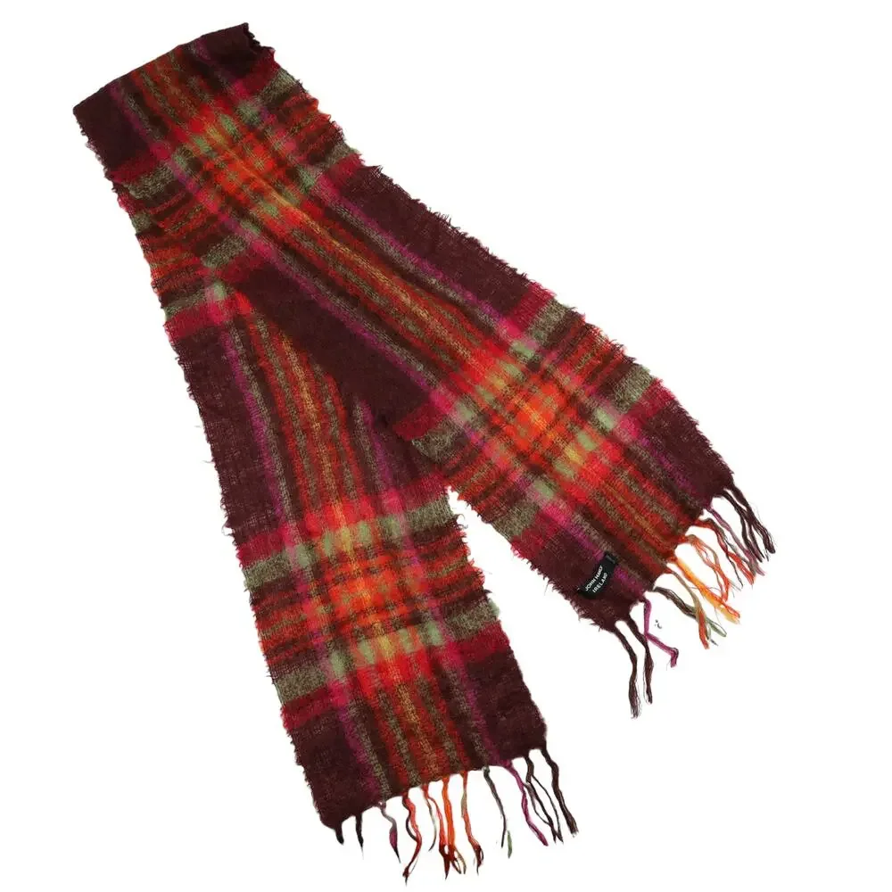 Vintage John Hanly Ireland Mohair Wool Blend Scarf